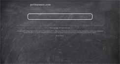 Desktop Screenshot of petinurance.com
